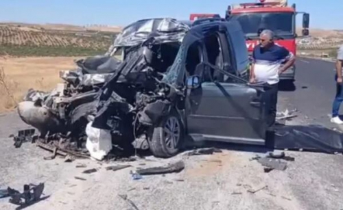 URFA'DA TAZİYE DÖNÜŞÜ TRAFİK FELAKETİ
